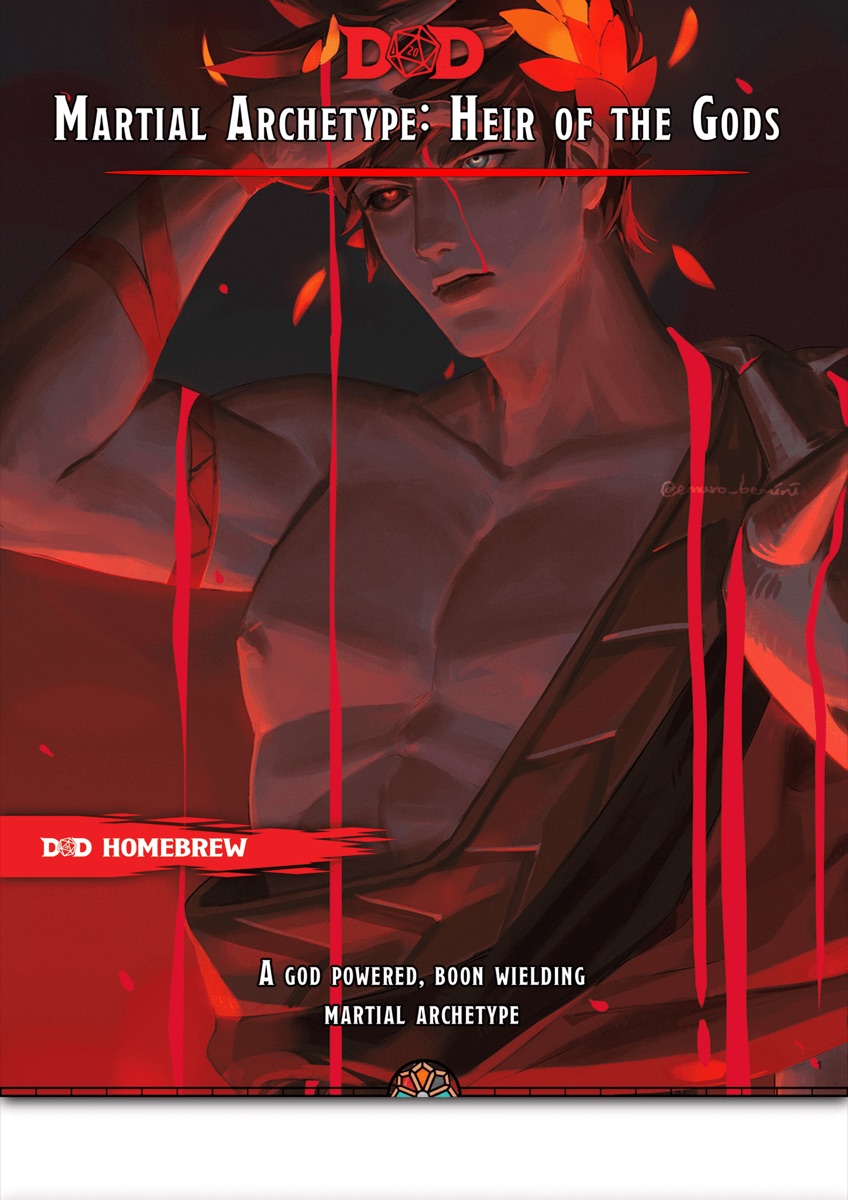 Heir of the Gods tabletop subclass cover